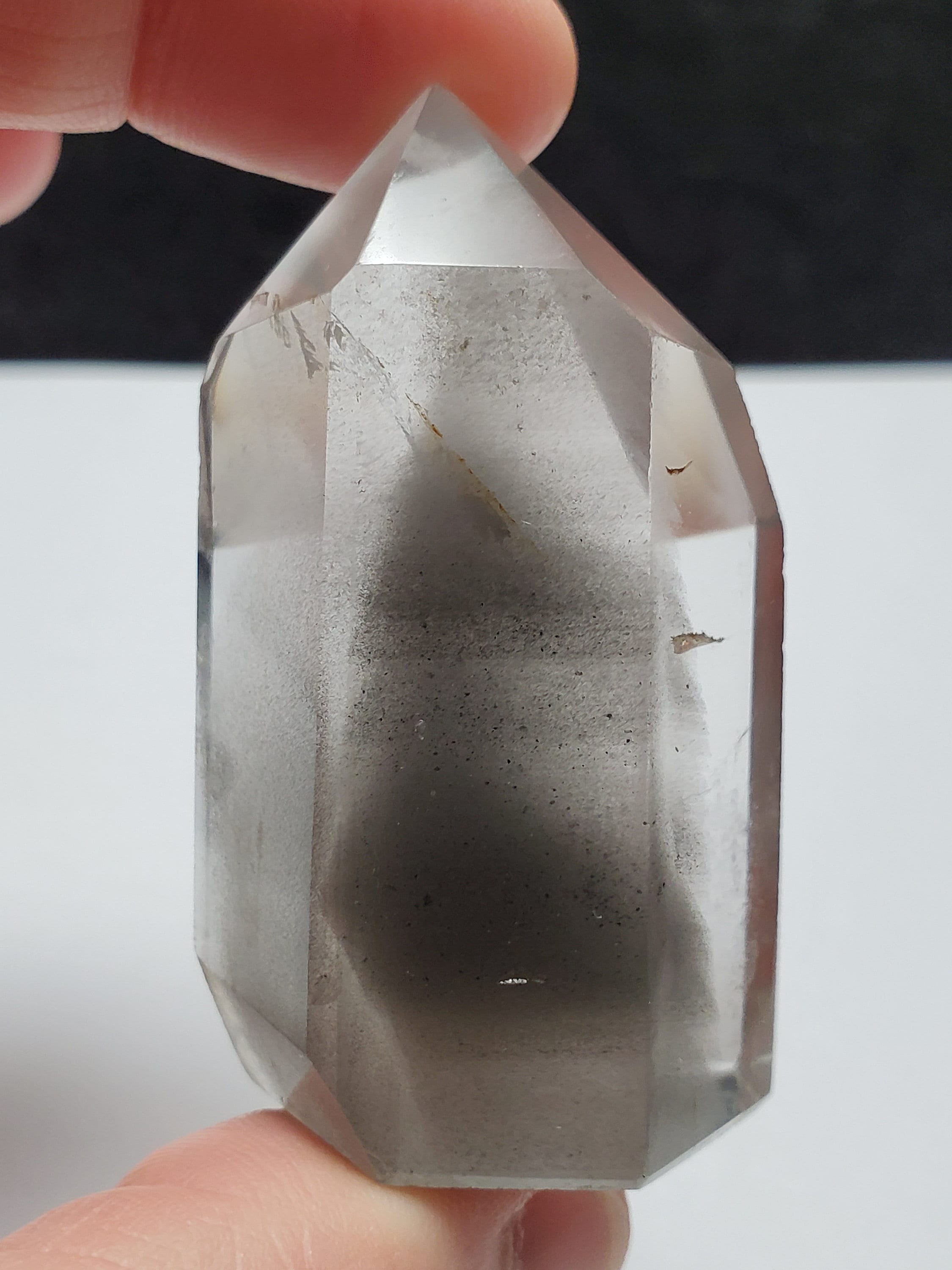 Large Polished Phantom Quartz Crystal from Brazil Various Mineral