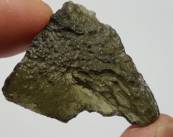 5.9 Grams or 29.5 Carats Moldavite- Czech Republic Maly Chlum- High Quality Tektite- Excellent Color and Texture- Synergy Stone- LMC 40