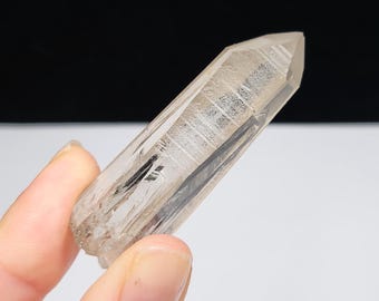 Smokey Lemurian Quartz: 5.5cm Long Corinto, Brazil- Starbrary Markings, Record Keepers- N5