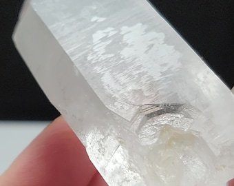 Lemurian Seed Quartz- 6.1 cm Long- Serra Do Cabral Mountains Brazil- Holographic Records, Empathic Point, Chunky Generator- LQ43