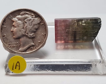 Raw Natural Tourmaline Crystal - Lipstick Liddicoatite Tourmaline from Madagascar - 3.6 Grams - Raw Gemstone, Multi Color Tourmaline-#4