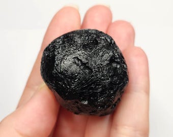Tektite from Thailand 59.4 Grams- Thailandite, Indochinite- Top Quality AAA Glossy Luster, Irregular Sphere- TU1