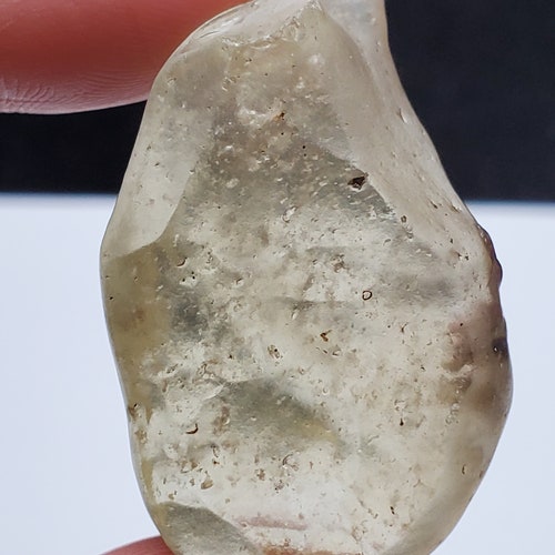 Libyan Desert Glass Impactite, Tektite From Egypt- 13.3 Grams- Semi Flat, orders Unique Texture, Palm Stone- G13