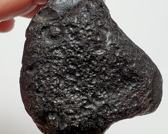 Huge Colombianite from Valle Del Cauca, Colombia- 163.5 Grams- Black Surface with Slight Sheen, Museum Grade, Great Display- Translucent- D9