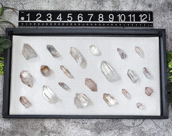 Natural Quartz 'Cube Codex' Crystal Parcel 21pc Bulk Lot 1.9-5.6cm Long- Serra Do Cabral, Brazil- Unique, wholesale, Gifting Crafting- WP7