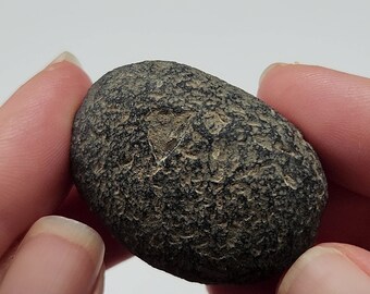 Saffordite 29.6 Grams- "Cintamani Stone" Safford Arizona USA- Triangle Rune, Oblong Egg Palm Stone, Ancient Bubble Chip- Translucent- AE21