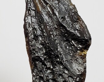 Tektite, from Thailand- 22.9 Grams- Thailandite, Indochinite- Intricate Surface Texture, Tree Bark Like, Semi Glossy- TX13