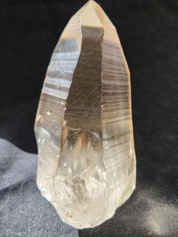 Blue Needle Lemurian Quartz: 13.7 Cm Long- Brazil- Unpolished