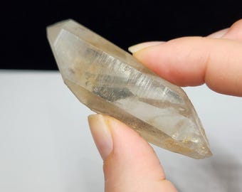 Lemurian Quartz Ural Mountains Russia: 6.5cm or 2.6in Long- Double Terminated,  'Sacred Scribe' Key- #14