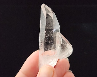 Starbrary Quartz: 2.4in or 6cm Long- Corinto, Brazil- 'Mother and Child' Record Keepers- EL16