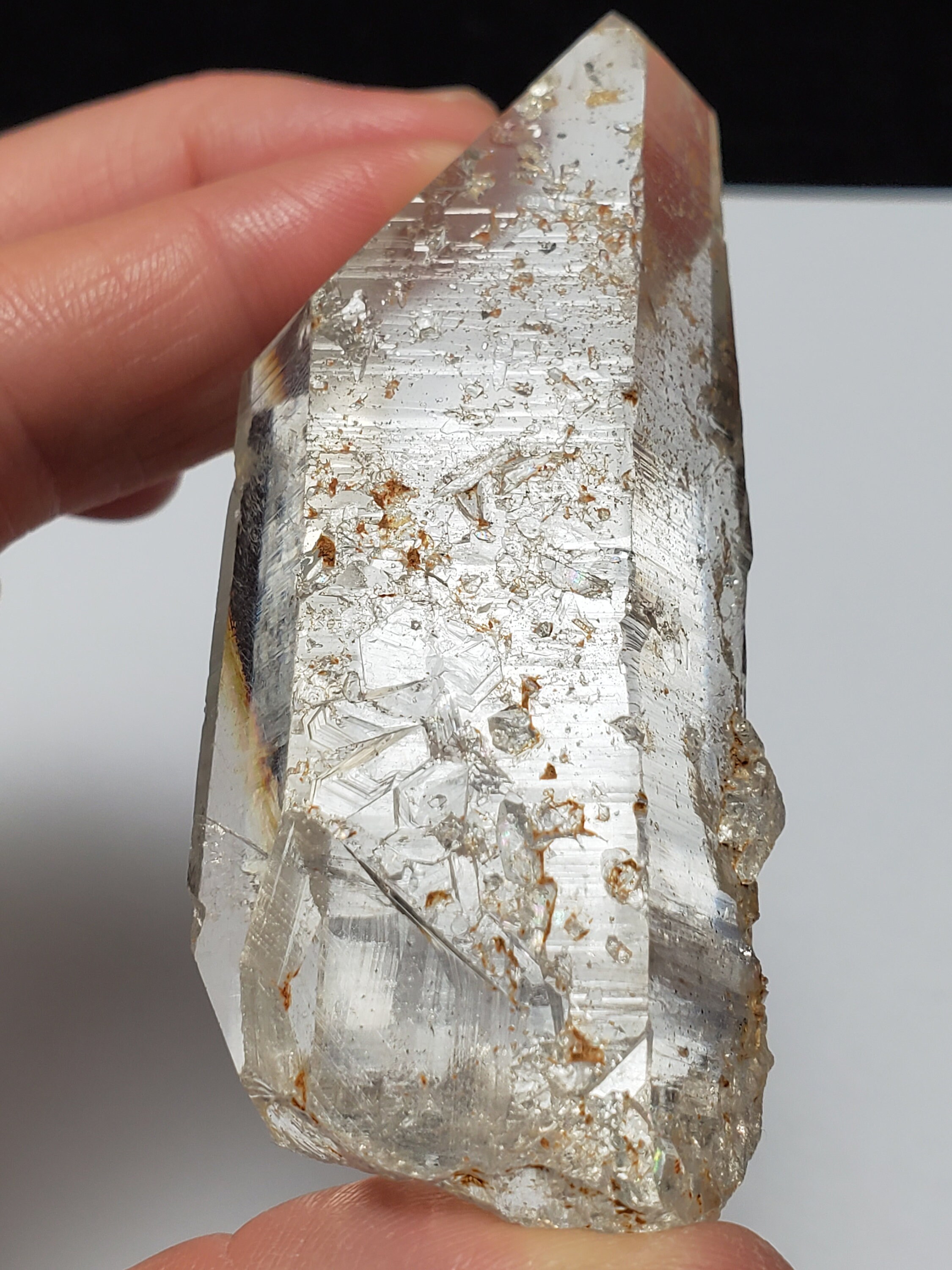 3 Inch, 110 Grams Optical Quartz Crystal from Arkansas, USA, Water