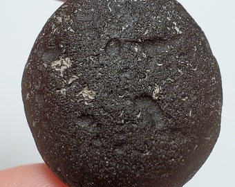 Colombianite from Valle Del Cauca, Colombia- 18.2 Grams- Sphere like Shape, Weathered Pits and Grooves, Translucent- B10