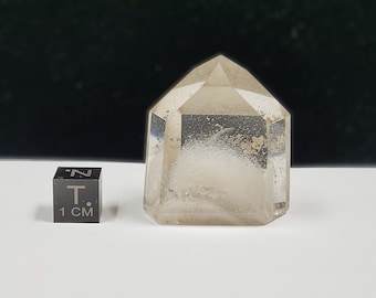 Polished Phantom Quartz: 1.5in or 3.8cm long- Scenic, Standing Petite Tabular Tower- R2