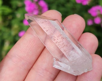 Starbrary Quartz Crystal- Corinto, Brazil- 5.5 cm Long- Rainbow Child, Empathic Child, World Class Optical, Purity- EF13