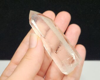 Starbrary Quartz Crystal 3in or 7.5cm Long- Corinto, Brazil- Partial Polish Point, Record Keeper Portal, Water Clear- EJ17