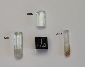 Select One Beryl var. Aquamarine from Skardu, Pakistan- Beautiful Terminated Crystal- Light/Pale Blue- (AR5-7)