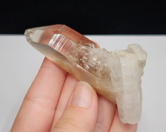 Lemurian Quartz Ural Mountains Russia: 7.9cm or 3.1in Long- Unique Growth Interference Cavern, 'Sacred Scribe'- #5