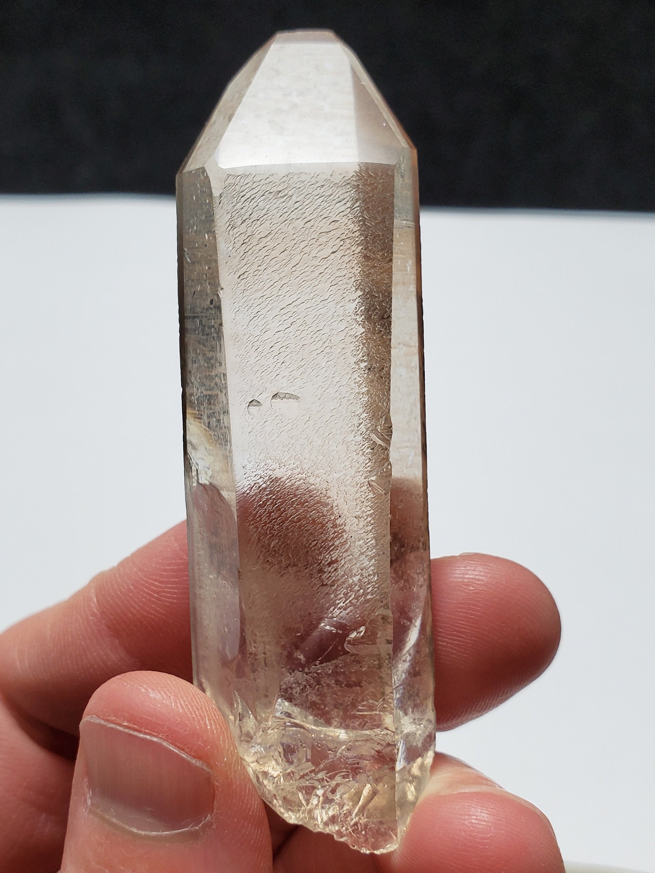 Starbrary Quartz Crystal Light Tangerose Hue Brazil Unique Formations and Record Keepers