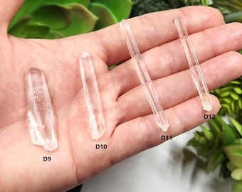 Select One Optical Quartz Santander Colombia: 4.5-6.3cm Long- Pencil Thin Slender, Mini Laser Wand, Phantoms, Titanium, B.N.- (D9-12)