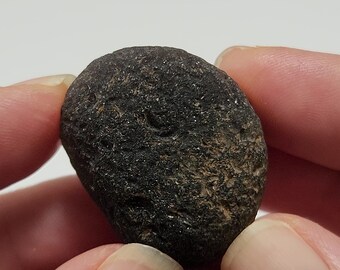 Saffordite 21.8 Grams- "Cintamani Stone" Safford Arizona USA- Perfect Palm Stone, Slightly Weathered- Translucent- AE6