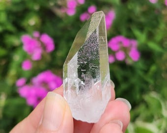 Starbrary Quartz Crystal- Corinto, Brazil- 5.2 cm Long- Manifestation Child, Perfect Spade Termination, World Class Optical, Purity- EF12