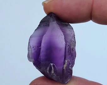 Natural Amethyst Crystal 3.3 cm long- Cameroon, Africa- Small Terminated Point- Wavelength Rune, Heartbeat Rune, Lemurian Lines- AC14