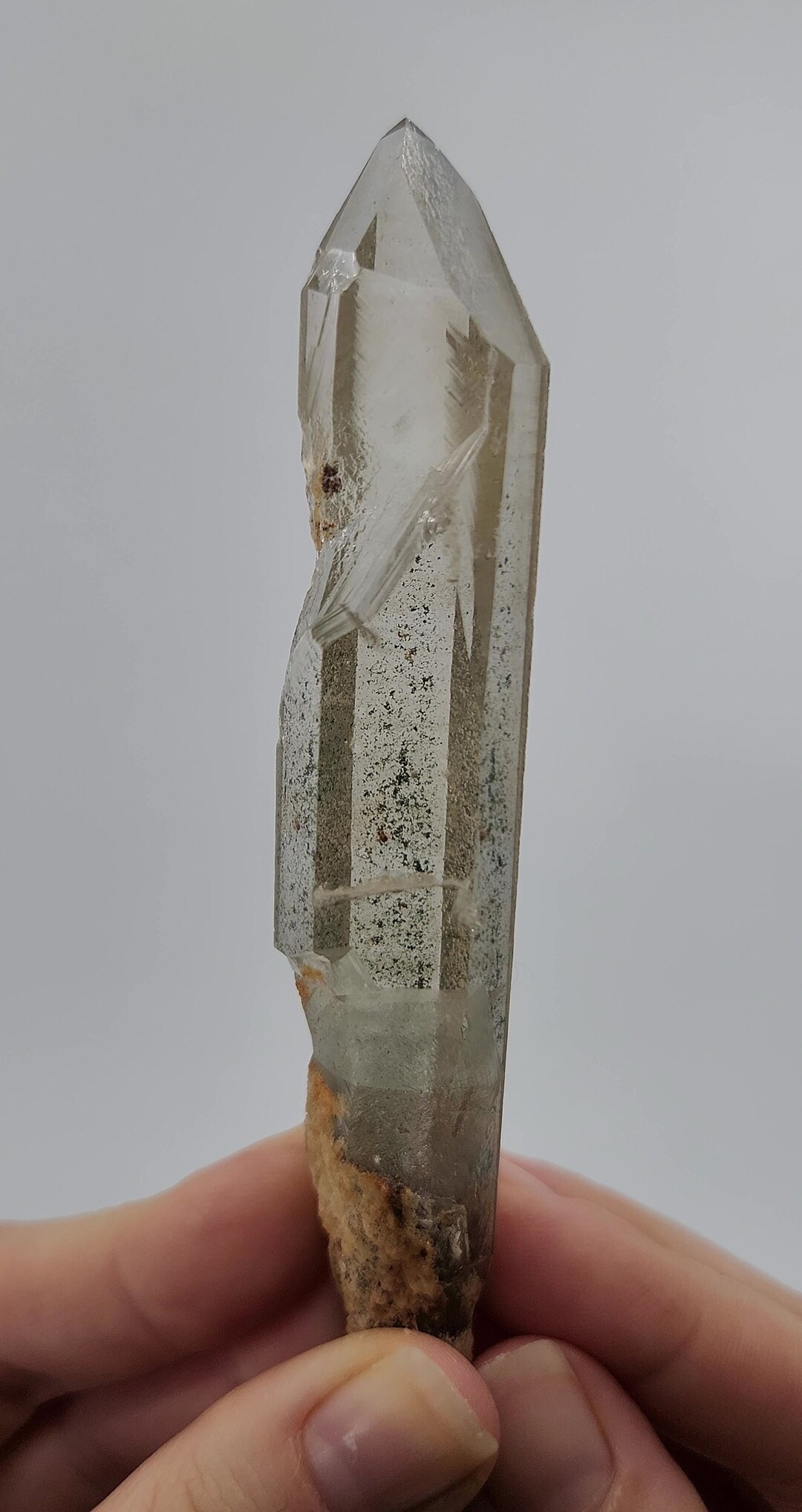 Key Quartz Point Shaman Quartz, Mina Zeca De Souza, Serra Do Cabral Brazil- Slender ...