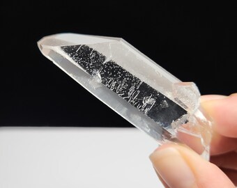 Starbrary Quartz Crystal 2.75in or 7cm Long- Corinto, Brazil- Part Implanted Key Barnacle, Gorgeous Record Keepers- EJ24