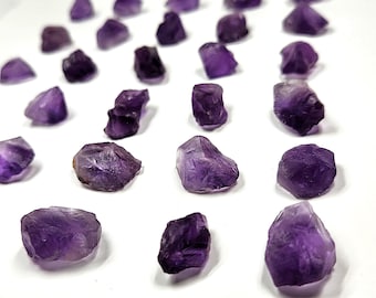 Facet Rough Amethyst: Select One Vibrant Purple, Facet Grade- A(1-30)