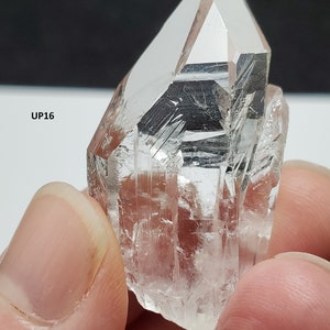 You Select 1 Starbrary Quartz Crystal Corinto, Brazil World Class Optical Clarity, Gorgeous Glyph Record, Water Clear UP13-UP18 image 8