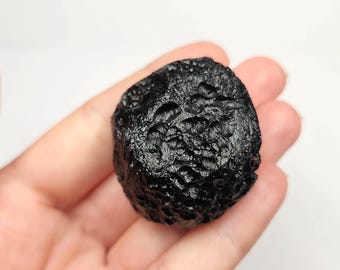 Tektite from Thailand 54.3 Grams- Thailandite, Indochinite- Top Quality, Glossy, Semi Sphere Dome Shape- TU3