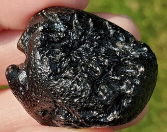 Tektite- Amazing  'Anda' Style Markings, Classic Y-Grooves, "Rodent Chew" Marks - 25.2 Grams- #3- from Thailand