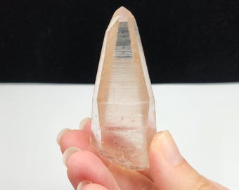 Old Stock Lemurian Seed Quartz: 7.2cm long- Trigonic, Circular Records, Part Polish, Serra Do Cabral- LA2