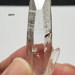 You Select 1 Starbrary Quartz Crystal Corinto, Brazil World Class Optical Clarity, Gorgeous Glyph Record, Water Clear UP13-UP18 image 9