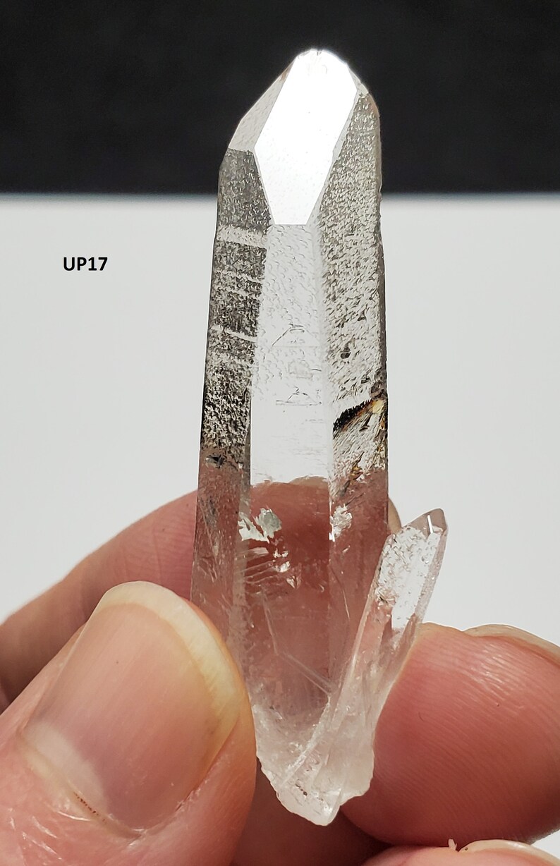 You Select 1 Starbrary Quartz Crystal Corinto, Brazil World Class Optical Clarity, Gorgeous Glyph Record, Water Clear UP13-UP18 image 9