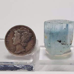 Beryl var. Aquamarine- Crystal from Erongo Mountains, Namibia- Black Tourmaline- 14 Grams or 70 Carats