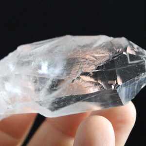 Outstanding Water Clear Cathedral Quartz from Brazil- Black Tourmaline Inclusions-  61 Grams, Nearly 3 Inches tall by 1&quot; wide- #2