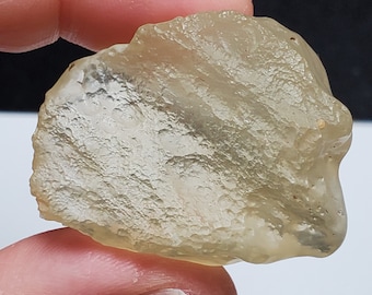 Libyan Desert Glass Impactite, Tektite- 24.6 Grams- Museum Quality Piece from Egypt- Rich Color, Highly Textured, Palm Stone- G21