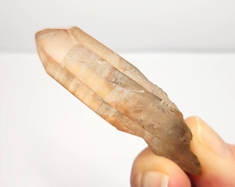 Tangerose 'Tiger Stripe' Quartz: 2.4in or 6.2cm Long, Corinto Brazil, Unique Etched Root- TE10