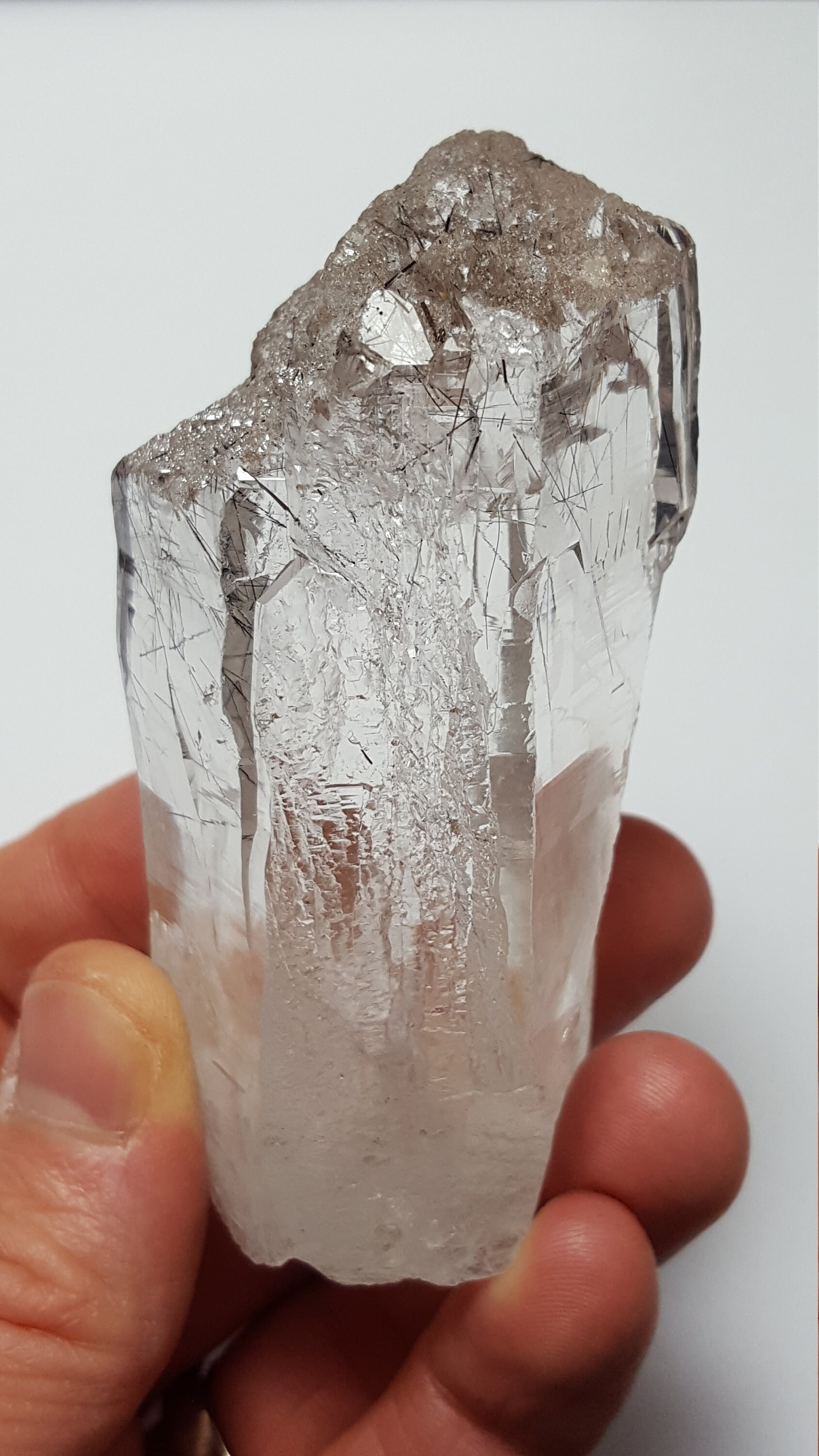Cathedral Quartz with Tourmaline Inclusions from Brazil Beautiful Luster, Clarity, and Crystal