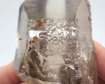 Cube Etched Quartz 'Cube Codex' Crystal- 7.8 cm Long- Serra Do Cabral, Brazil- Part Polish- SB39