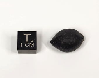 Australite Tektite, South Australia: 3.05 gram Australasian Impact- Lemon Core Shape- D35