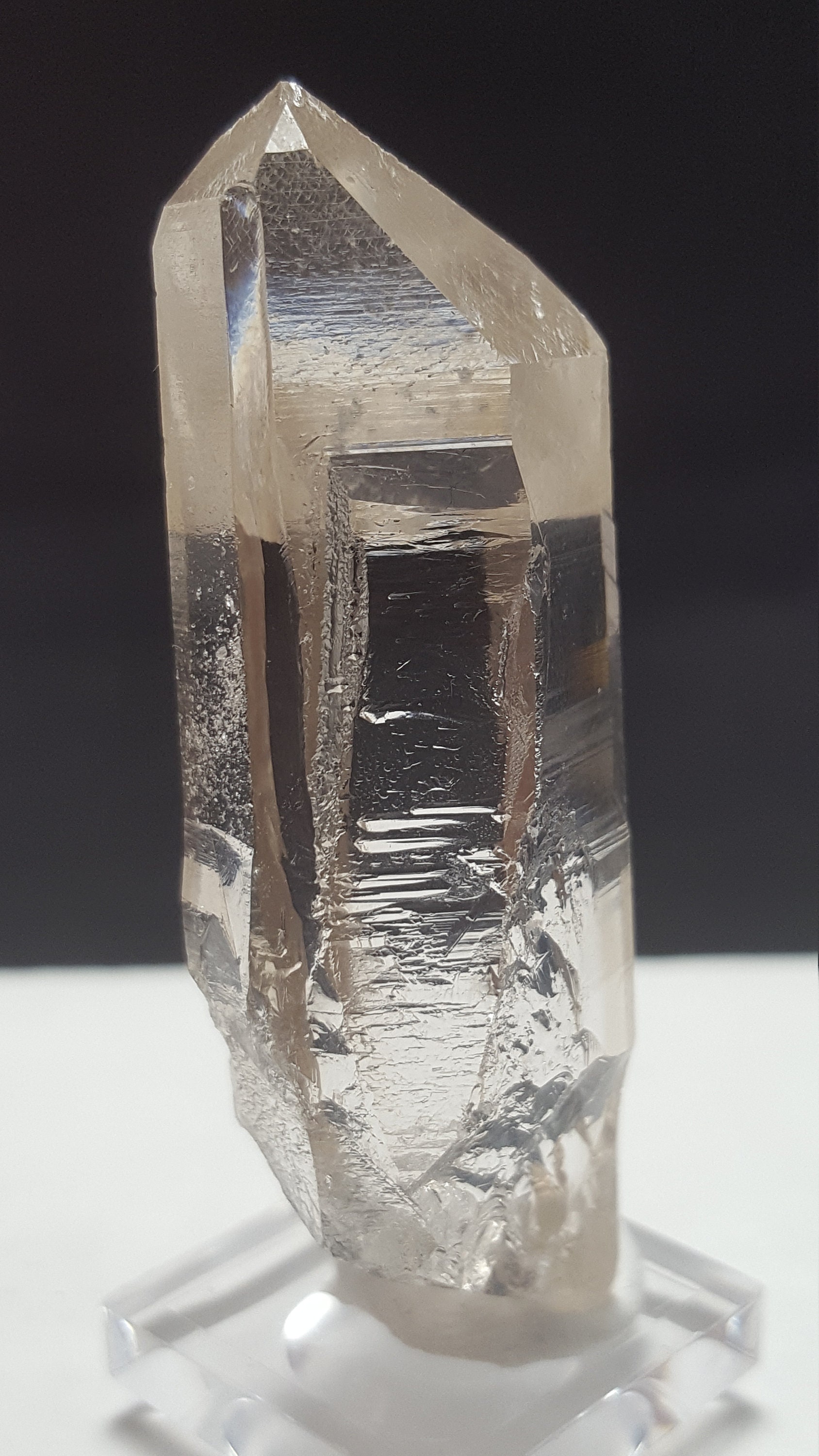 2 Inch, 24 Grams Optical Quartz Crystal from Arkansas, USA, Water