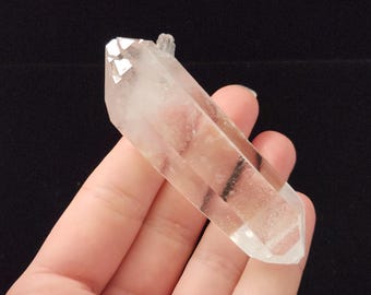 Double Terminated Starbrary Quartz: 3.1in or 7.9cm Long- Corinto- Extra Terminated, Glistening Key- EL9