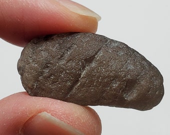 Colombianite from the Cauca River, Colombia- 7.4 Grams- Tear Drop Shape- Highly Translucent, Banded- E45