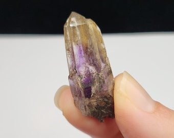 Amethyst Quartz Crystal: Guerrero, Mexico- 1980's Mined Rough Gemstone, Natural Amethyst Point- #4