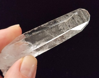 Starbrary Quartz: 2.9in or 7.4cm Long- Corinto, Brazil- Optical, 'Impacted Timeline'- EL14