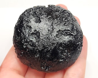 Large Tektite from Thailand: 126.9 Grams- Thailandite, Indochinite Top Quality, Anda like Texture- TU15