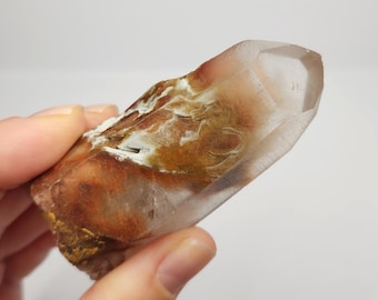 Amphibole Quartz Crystal: 2.8in or 7.1cm Long- 'Angle Quartz', Unique Botryoidal Growth- AB1
