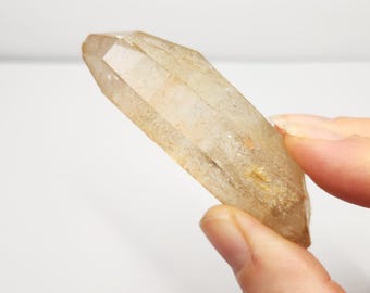 Tangerose 'Tiger Stripe' Quartz: 2.75in or 7cm Long, Corinto Brazil- TE3